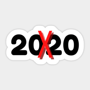 2020 Crossed Out In Red Mask, Mug, Pin Sticker